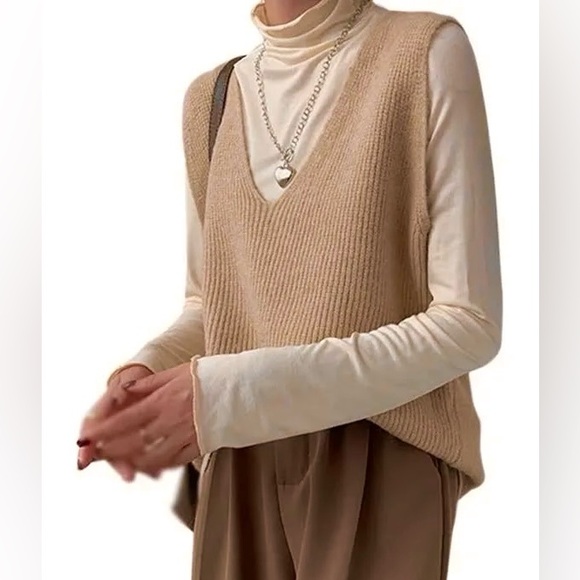 EUC Scull Cashmere 100% Cashmere Oversized sweater vest, size S - Picture 1 of 9